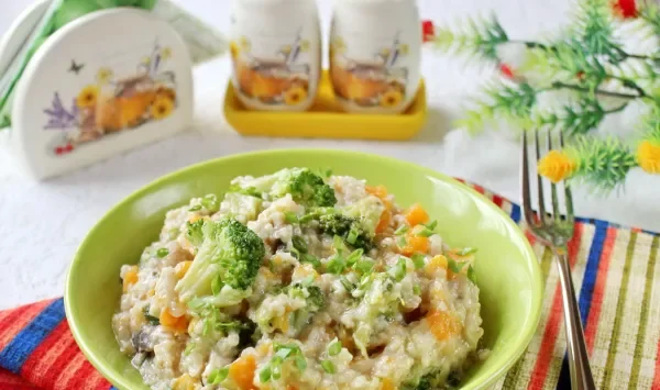 Фото блюда: Овсянка с овощами