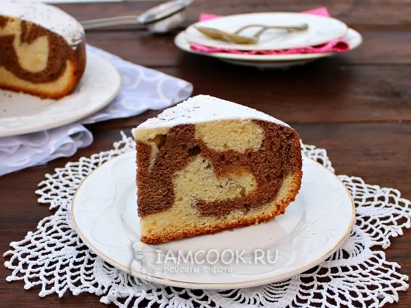 Фото блюда: Мраморный кекс в мультиварке