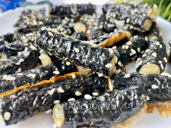 Фото блюда: Закуска из куриного филе с нори в духовке