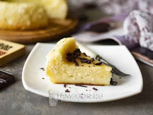 Фото блюда: Творожная запеканка в мультиварке Редмонд