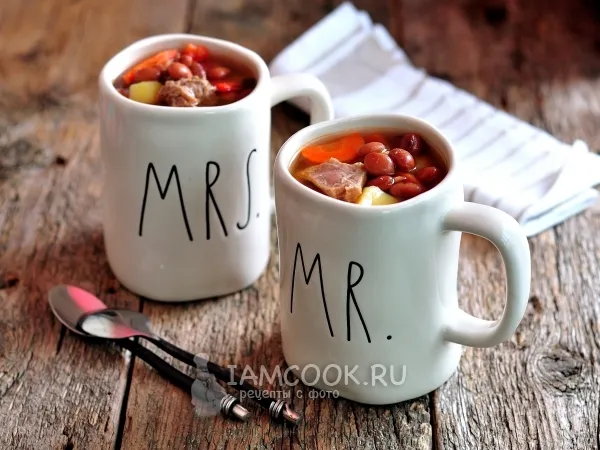 Фото блюда: Суп с красной фасолью консервированной