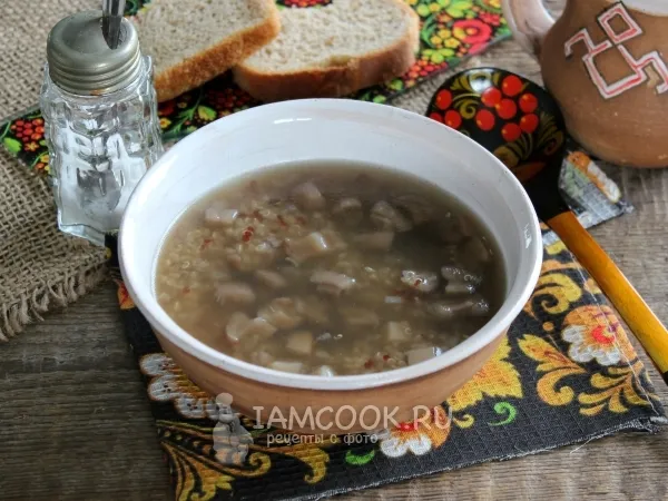 Фото блюда: Постный грибной суп с киноа