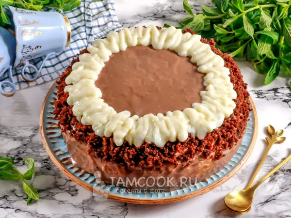 Фото блюда: Постный торт с кокосовым кремом