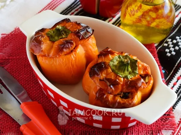 Фото блюда: Перец, фаршированный грибами