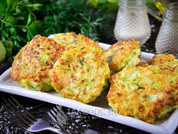 Фото блюда: Кабачковые оладьи с курицей