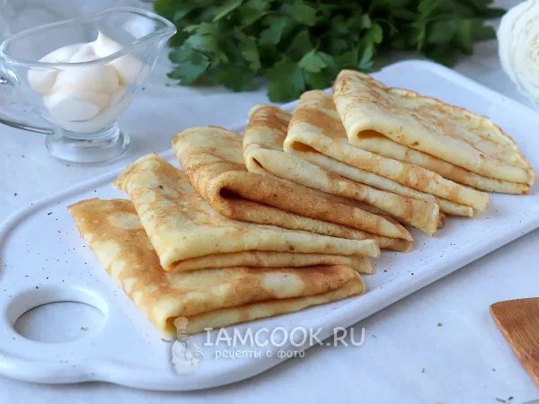 Фото блюда: Блинчики из пекинской капусты