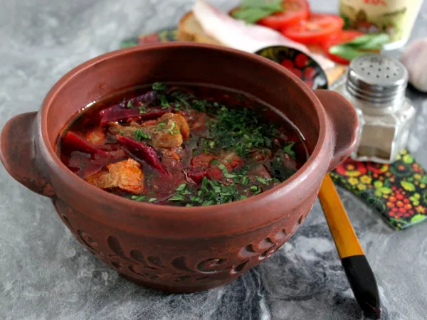 Фото блюда: Борщ из гуся