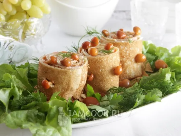 Фото блюда: Закуска «Блиные пенечки»