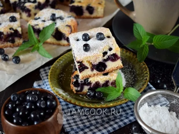 Фото блюда: Финский пирог с черникой