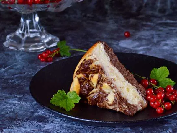 Фото блюда: Мраморный творожно-кофейный пирог