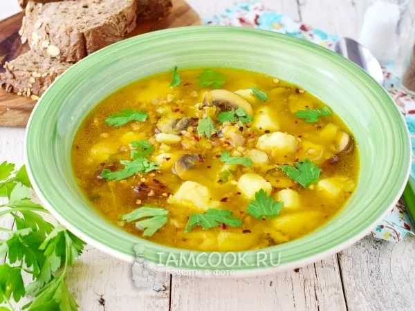 Фото блюда: Постный гречневый суп