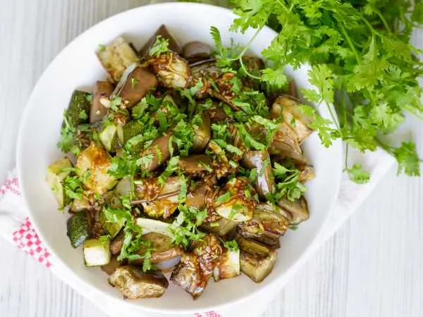 Фото блюда: Теплый салат из запеченных овощей