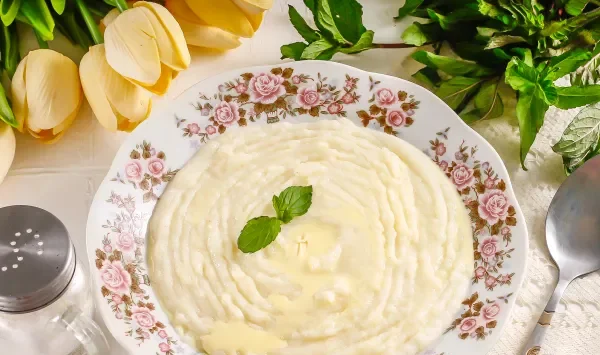 Фото блюда: Густая манная каша на молоке (вкусная!)