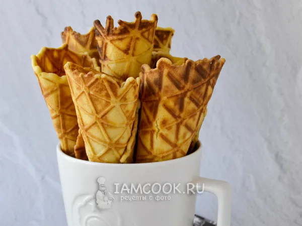 Фото блюда: Вафли в советской вафельнице (хрустящие)