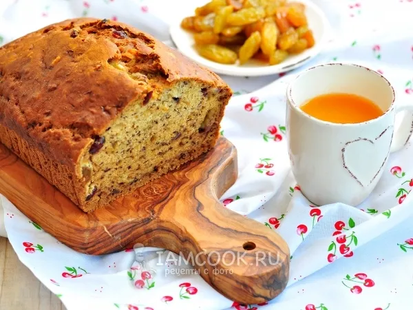 Фото блюда: Постный банановый кекс