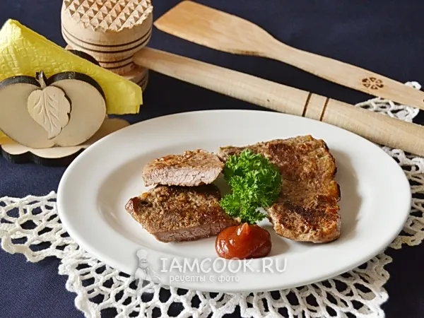 Фото блюда: Стейк из говядины в мультиварке