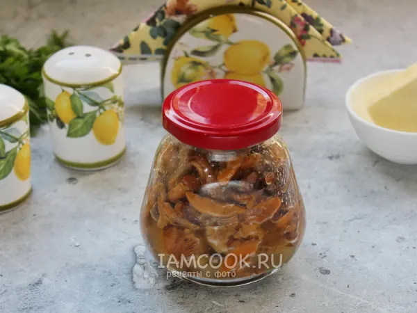 Фото блюда: Лисички в масле на зиму