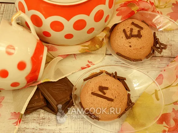 Фото блюда: Ванильно-шоколадное мороженое