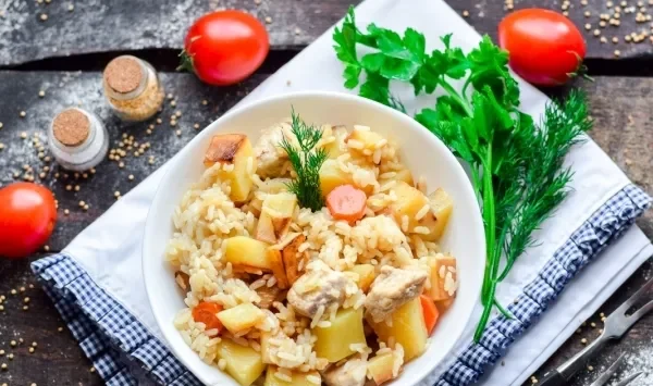 Фото блюда: Плов с картошкой