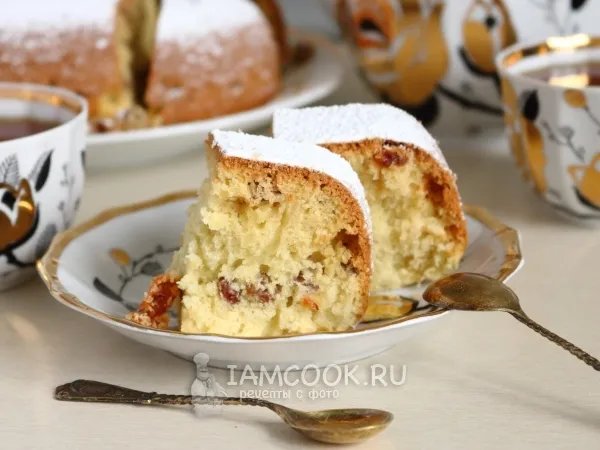 Фото блюда: Кекс с изюмом в мультиварке