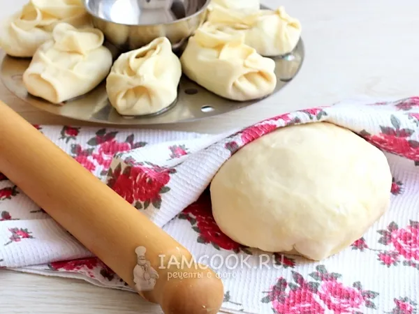 Фото блюда: Тесто на манты без яиц