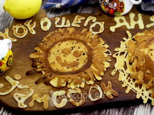 Фото блюда: Блины ажурные на молоке