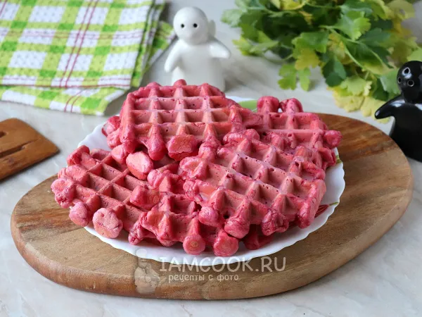 Фото блюда: Свекольные вафли