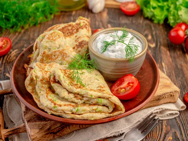 Фото блюда: Блины из кабачков ПП