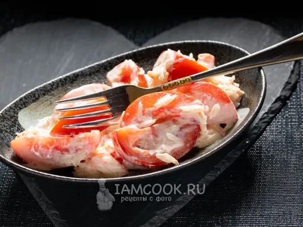 Фото блюда: Салат из помидоров с рисом