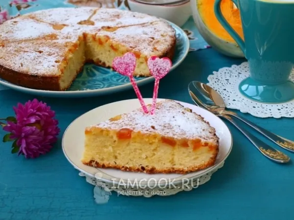 Фото блюда: Пирог-перевёртыш с тыквой