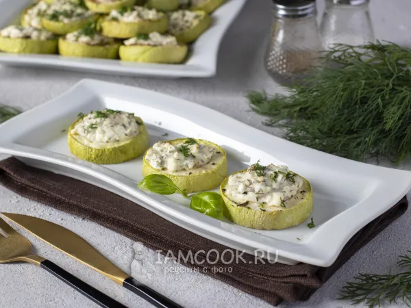 Фото блюда: Кабачки с сыром фета в духовке