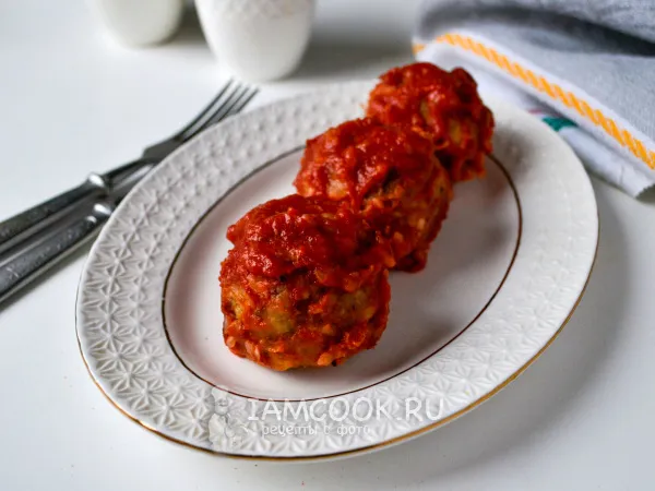 Фото блюда: Постные тефтели из гречки