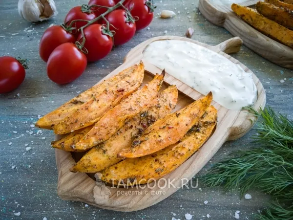 Фото блюда: Батат, запеченный в духовке