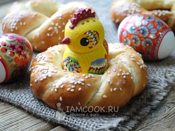 Фото блюда: Пасхальные гнезда (выпечка)