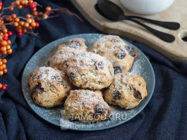 Фото блюда: Банановое печенье с шоколадом