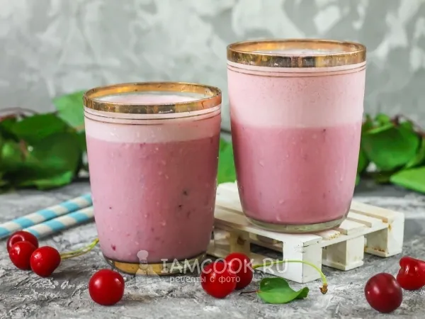Фото блюда: Вишневый молочный коктейль