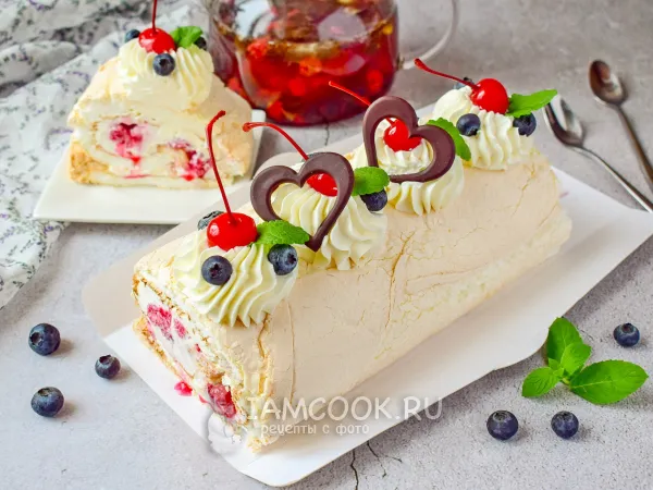 Фото блюда: Рулет «Павлова»