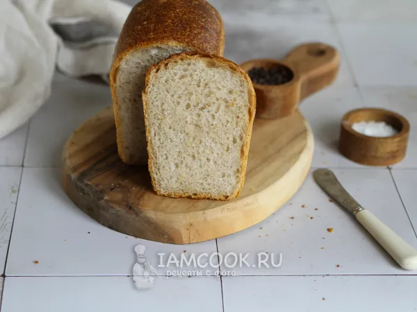 Фото блюда: Пшеничный формовой хлеб на дрожжах