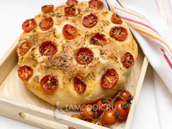 Фото блюда: Фокачча с черри и прованскими травами