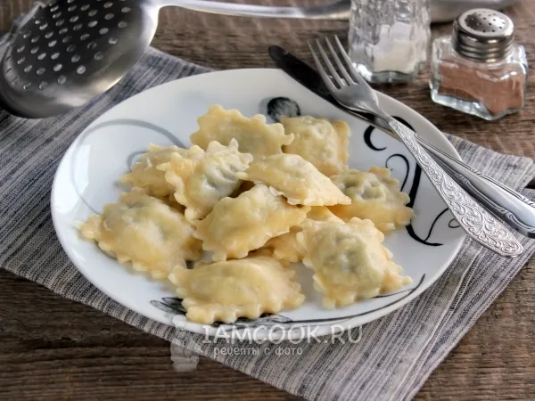 Фото блюда: Равиоли с грибами