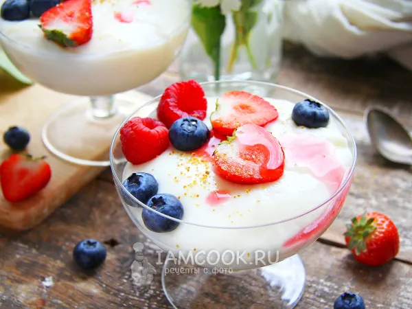 Фото блюда: Ванильный пудинг