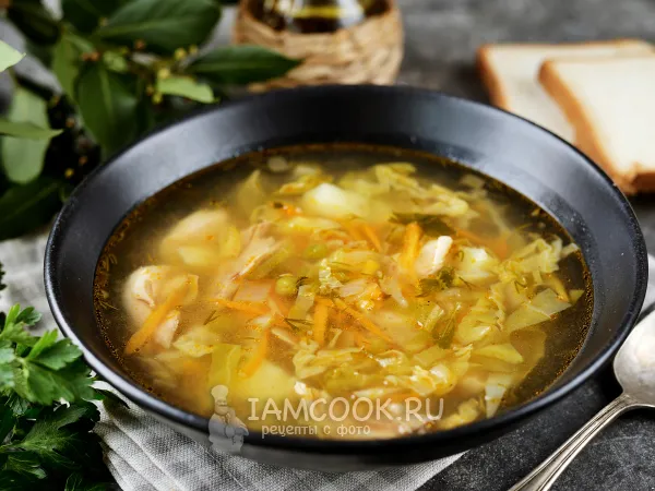 Фото блюда: Щи с зеленым горошком (консервированным)