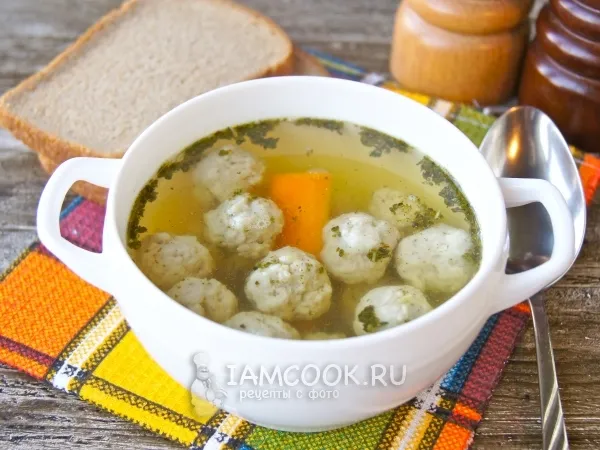 Фото блюда: Бульон с фрикадельками