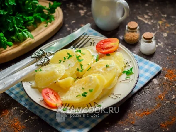 Фото блюда: Молодой картофель в сливках