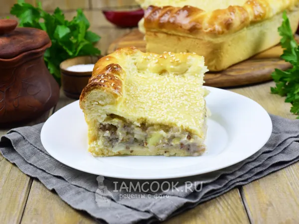 Фото блюда: Пирог с гречкой