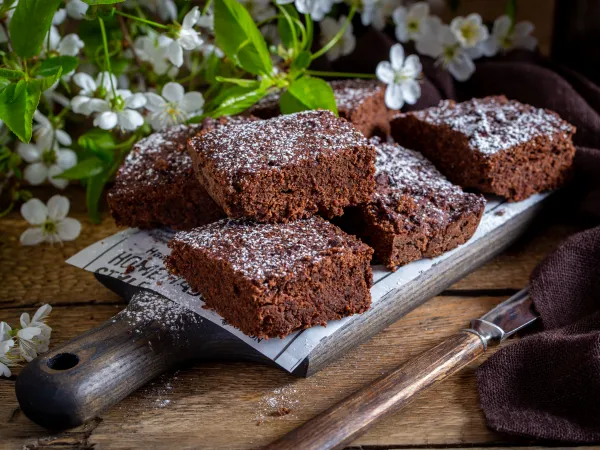 Фото блюда: Кето брауни (без глютена и сахара)