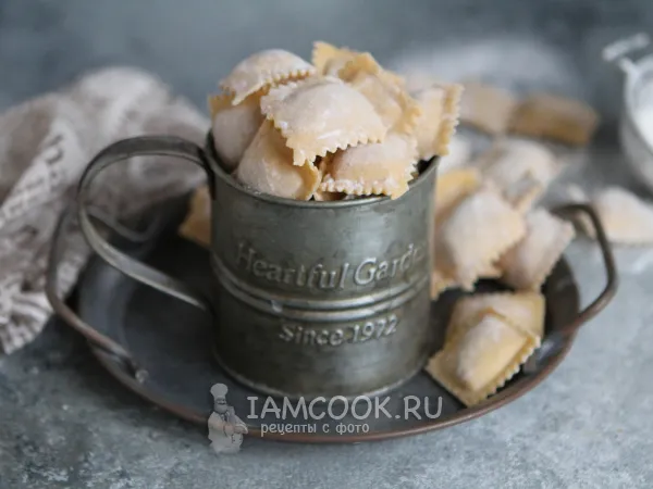 Фото блюда: Равиоли с мясом и сыром
