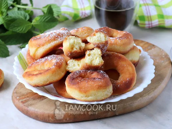 Фото блюда: Жареные калачи на сметане на сковороде