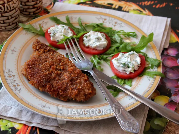 Фото блюда: Шницель из мраморной говядины
