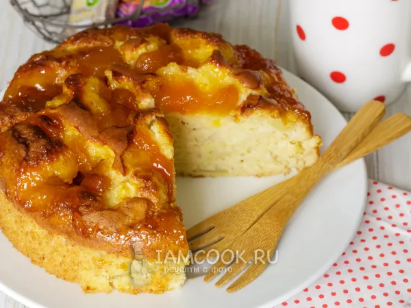 Фото блюда: Пирог с яблоками и джемом